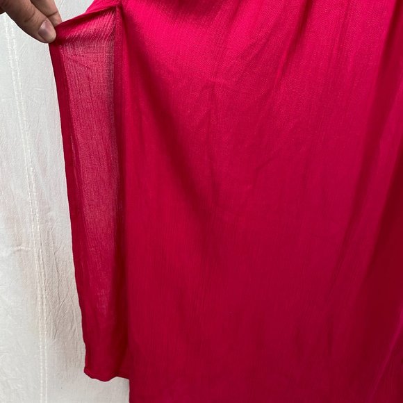 Marks & Spencer M&S Collection Hot Pink Sleeveless Flowy Beach Dress Size 6 - Picture 5 of 10